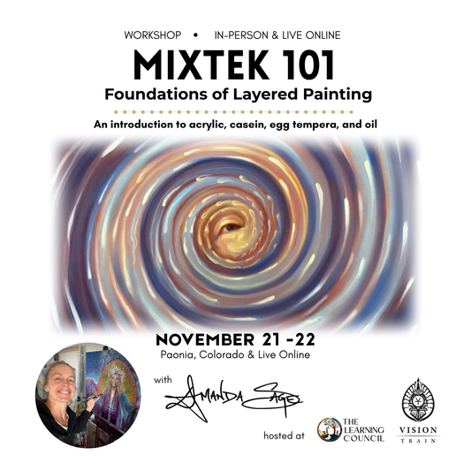 Mixtek 101 with Amanda Sage: a 2-Day In-person & LIVE Online Painting Workshop